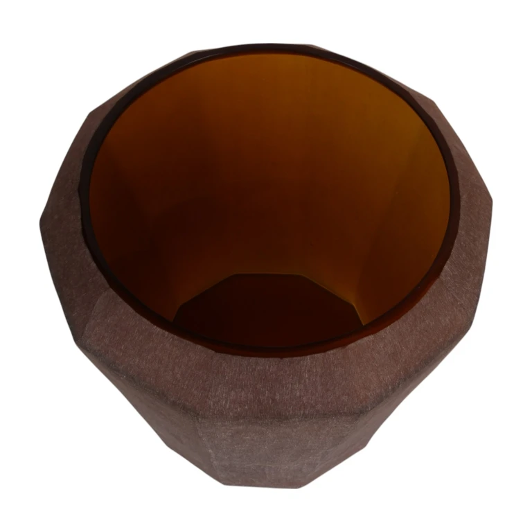 Vase Diamond - 29 cm - ambre - verre
