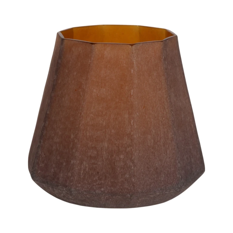 Vase Diamond - 29 cm - ambre - verre