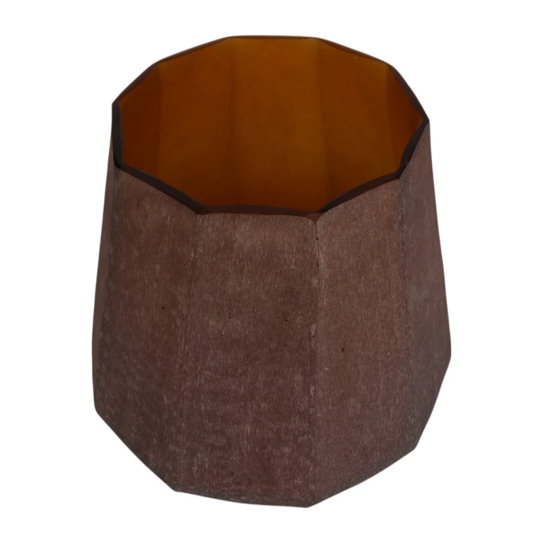 Vase Diamond - 29 cm - ambre - verre