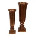 Vaas - 61 cm - antiek brons - aluminium
