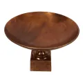 Sierschaal op voet - antiek brons - 72 cm - 1 stuk