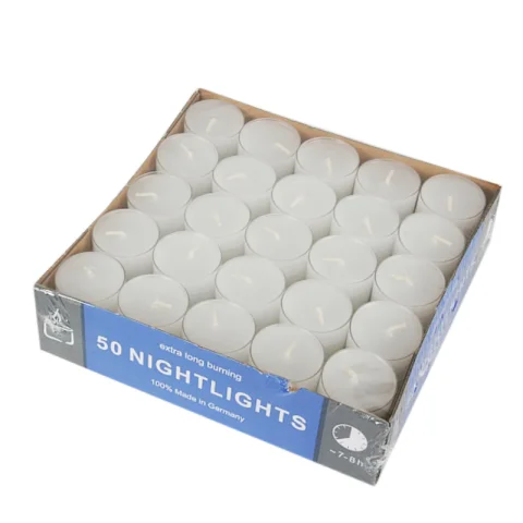 Waxinelichtjes - wit - set van 50 stuk