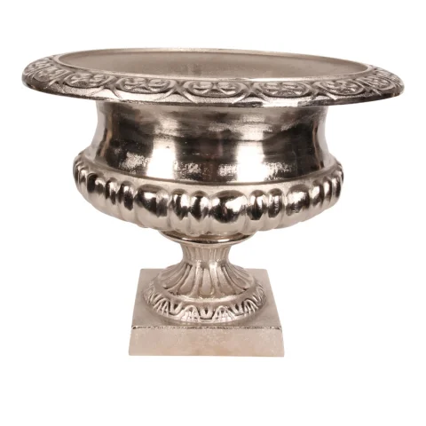 Dutch Style Bloempot Urn 57 cm - zilver - aluminium