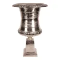 Dutch Style Flower Pot Urn - 48 cm - Silver - Aluminium