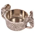 Flessenhouder olifant - 9 cm - zilver - aluminium - 1 stuk