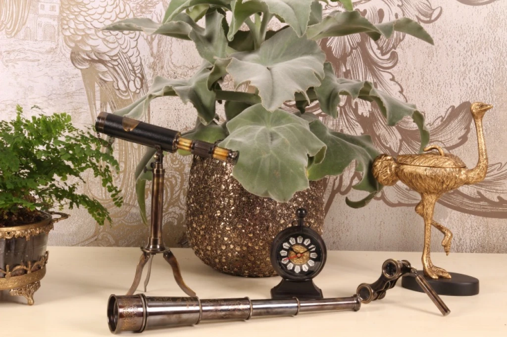 Télescope - bois & laiton - 40 cm