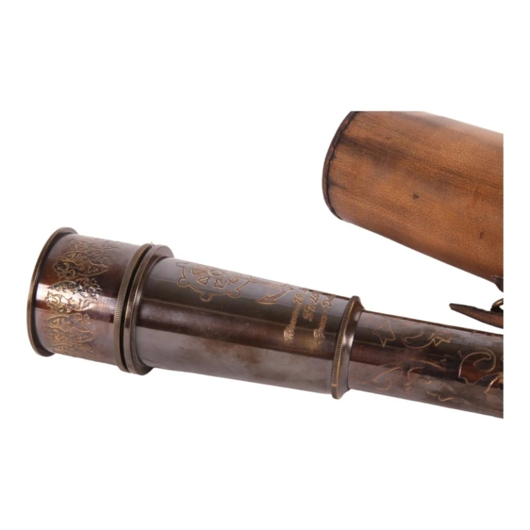 Télescope - bois & laiton - 40 cm