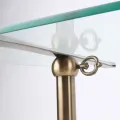 Taartplateau 90 cm goud messing & glas
