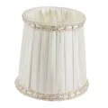 Lampenkap Victorian Mini Clip-On - 8 cm - crème - stof