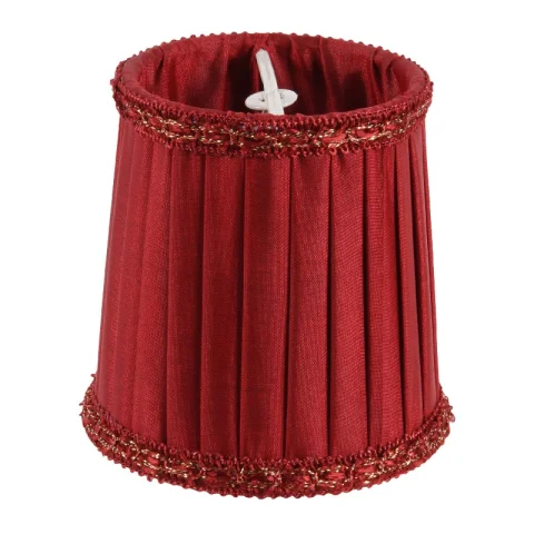 Lampenkap Clip-On Mini - rood - stof - 8 cm