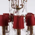 Lampenkap Clip-On Mini - rood - stof - 8 cm