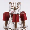 Lampenkap Clip-On Mini - rood - stof - 8 cm