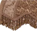 Lampenkap Victorian rechthoek - 40 cm - bruin - stof