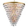 Dutch Style Chandelier Kensington 65 cm - Gold - Iron & Glass