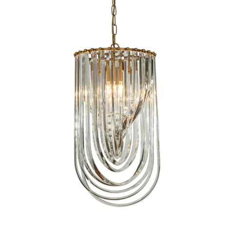Dutch Style Kroonluchter Chelsea - 61 cm - goud - ijzer en glas