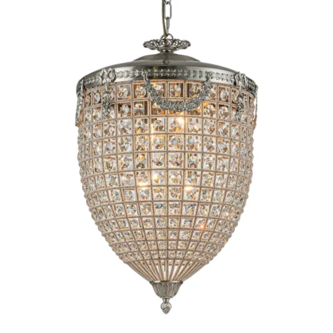 Dutch Style Kroonluchter Empire - 65 cm - Zilver - IJzer & Glas
