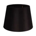 Lampenkap rond - 20 cm - zwart - stof