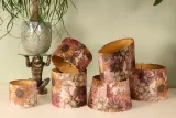 Lampenkap - Bloemenprint - 40 cm - Roze - Stof
