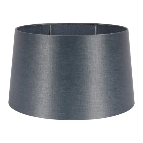 Lampenkap - rond - 40 cm - blauw - stof