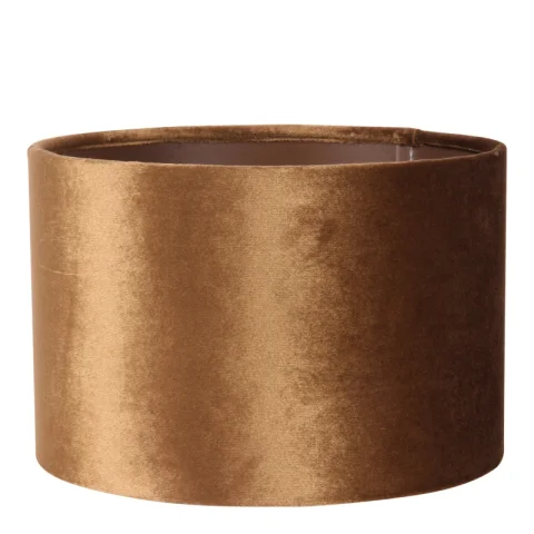 Lampenkap Cilinder - 20 cm - Goud - Stof