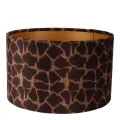 Lampenkap - Girafprint - 25 cm - Bruin - Stof