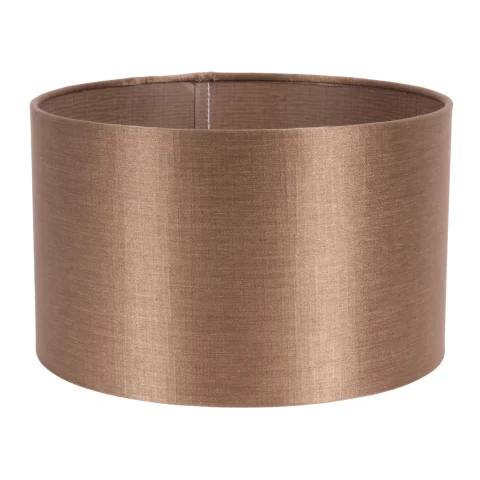 Lampenkap cilinder - 25 cm - aardebeige - stof