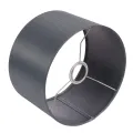Lampenkap Cilinder - 25 cm - blauw - stof