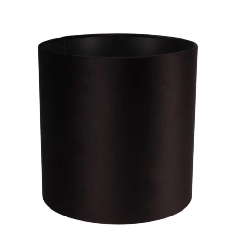 Lampenkap Cilinder - 30 cm - zwart - stof