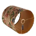 Lampenkap cylinder - 30 cm - bruin - fluweel