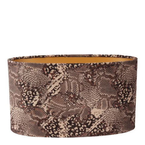 Lampenkap - Luipaardprint - 35 cm - Bruin - Stof