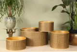 Lampenkap - Krokodillenprint - 30 cm - Goud - Stof