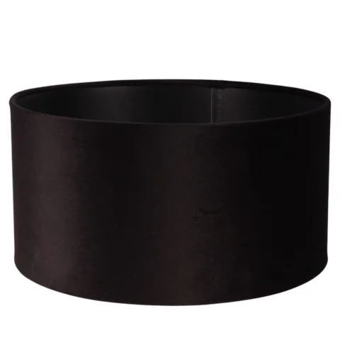Lampenkap Cilinder - 30 cm - zwart - stof