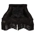 Lampenkap Victorian Rechthoek - 22 cm - zwart - stof
