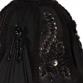 Lampenkap Victorian Dome - 26 cm - zwart - stof