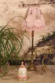 Lampenkap Victorian Dome - 26 cm - roze - stof