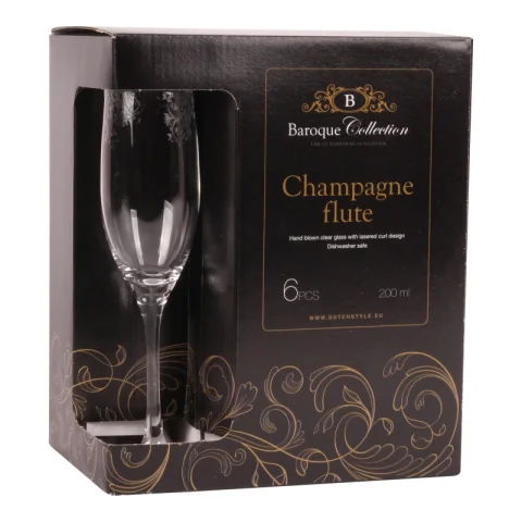 Champagneglas transparant - 180 ml