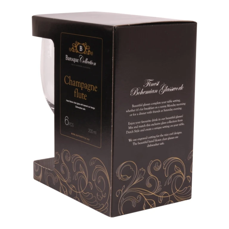 Transparent champagne glass - 180 ml - 1 piece