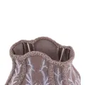 Lampenkap Victorian - 20 cm - grijs - stof