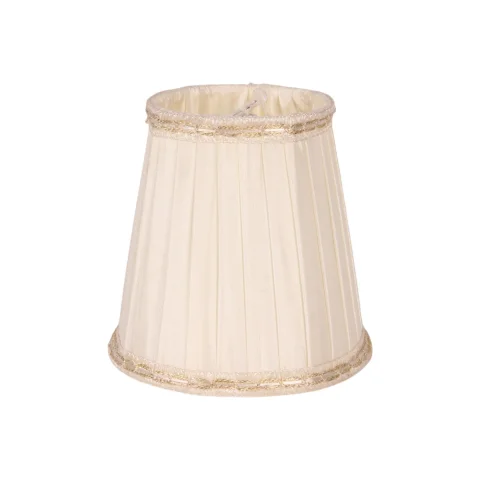 Lampenkap Victorian Clip-On - 12 cm - crème - stof