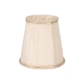 Lampenkap Victorian Clip-On - 12 cm - crème - stof