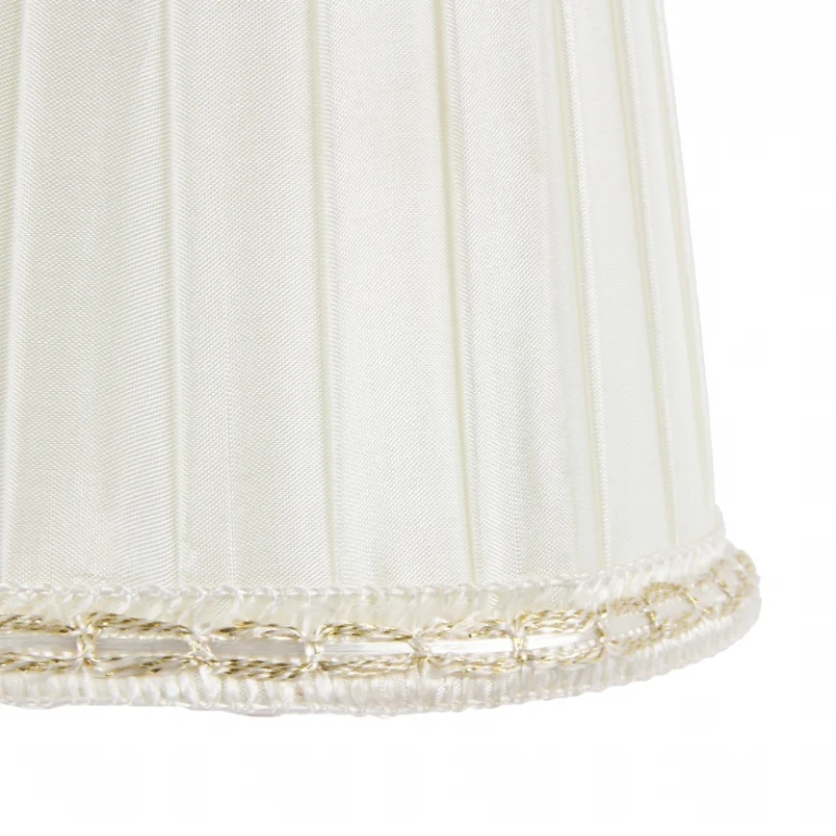 Abat-jour Victorian Clip-On - 12 cm - couleur crème - tissu