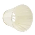 Lampenkap Victorian Clip-On - 12 cm - crème - stof