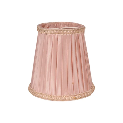 Lampenkap Victorian Clip-On - 12 cm - Roze - Stof