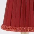 Lampenkap Victorian Clip-On - 12 cm - Rood - Stof