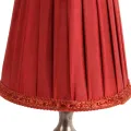 Lampenkap Victorian Clip-On - 12 cm - Rood - Stof