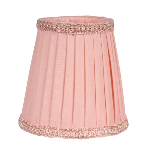 Lampenkap - 12 cm - Roze - Stof